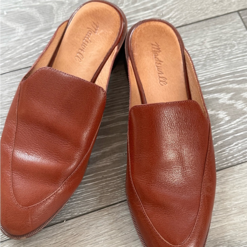Madewell The Frances Leather Mule Slip On Sz 10 - Picture 5 of 8